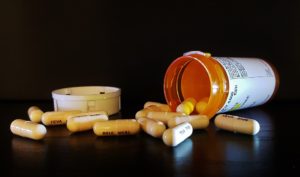 Assortment of medication on a table