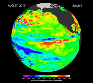 Heat map of the earth