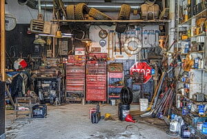 Cluttered Garage