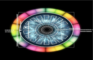 Illustration of biometric technology