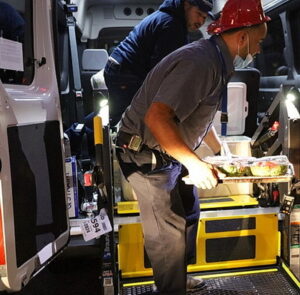 Voluteers preparing to help residents of NC after the hurricane